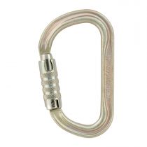 Petzl Karabiner VULCAN Høystyrke Asymmetrisk Karabinkrok, SKRU-LÅS, Gull, 1 stk, SET-M073AA00