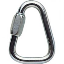 Petzl Karabiner DELTA Triangulær Stål Hurtiglenke, Grå, 1 Stk, SET-P11-8B