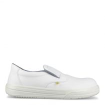 Elten Pure Slipper Low Safety Shoes, S2, SRC, White, 1 Par, SKI-72340-Hvit