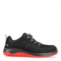 Elten Maddox BOA Black-Red Low Safety Shoes, S3, SRC, Black, 1 Par, SKI-729151-Svart