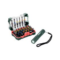 Metabo Bits-boks SP, 29 deler + Mini lommelykt, 1 Boxx