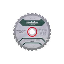 Metabo Sagblad "precision cut wood - classic", 216x30, Z30 WZ 22°, SME-628062000