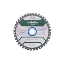 Metabo Sagblad "steel cut/sandwich panel - classic",165x20 Z40 FZ/FA 4°, SME-628273000