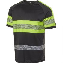 L.Brador T-skjorter T-SHIRT 6110P SVART/GUL, 1 STYKK, SSK-80005-6110P-SVART-GUL