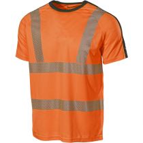 L.Brador T-skjorter T-SHIRT 6120P SVART/ORANGE, 1 STYKK, SSK-80005-6120P-SVART-ORANGE