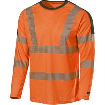 L.Brador T-skjorter T-SHIRT 6121P SVART/ORANGE, 1 STYKK, SSK-80005-6121P-SVART-ORANGE