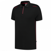 Tricorp Polo med Detaljer, Svart/Rød, 1 Stykke, SUT-202703BlackRed