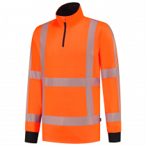 Tricorp Zip Genser Reversible, Glidelås Krage, Fluororansje, 1 Stykke, SUT-303701Fluororange