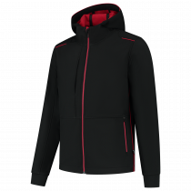 Tricorp Hette Softshell med Detaljer, Svart/Rød, 1 Stykke, SUT-402705BlackRed