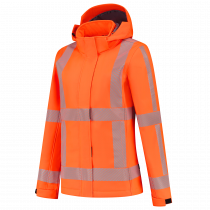 Tricorp Dame Softshell Reversible, Glidelås Krage, Fluororansje, 1 Stykke, SUT-403702Fluororange