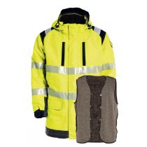 Tranemo Flammehemmende parka + fôr 9128, gul/marine, 1 stk, STN-51199494