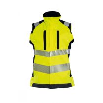 Tranemo Flammehemmende softshell vest, gul/marine, 1 stk, STN-51699594