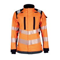 Tranemo Flammehemmende Softshell-jakke, oransje/marine, 1 stk, STN-52199593