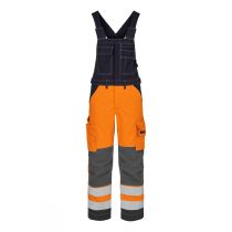 Tranemo Flammehemmende Bib 'n' Brace, oransje/marine, 1 stk, STN-52408493