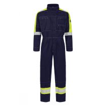 Tranemo 57168894 Flammehemmende kjeledress, gul/marine, 1 stk., STN-57168894