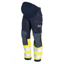 Tranemo 639881 Flammehemmende strekkbukse for gravide, gul/marine, 1 stk., STN-639881