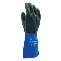 Showa CHM neopren kjemikaliebestandige hansker, svart/blå, 1 par