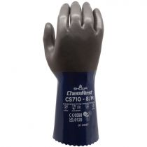 Showa CS710 Nitril kjemikaliebestandige hansker, grå/blå, 1 par