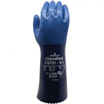 Showa CS721 Kjemikaliebestandige hansker, blå, 1 par